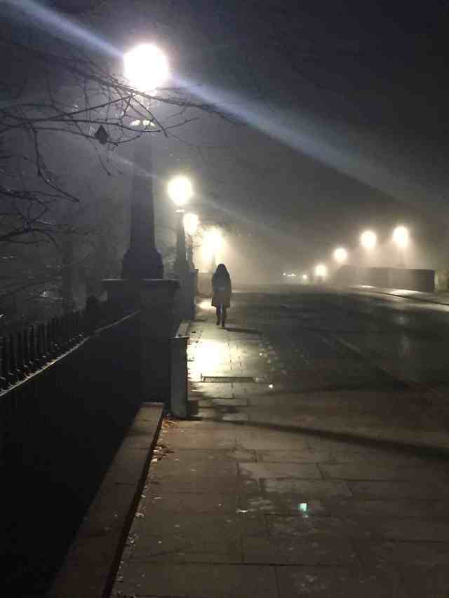 Greetings Card - Foggy Bridge